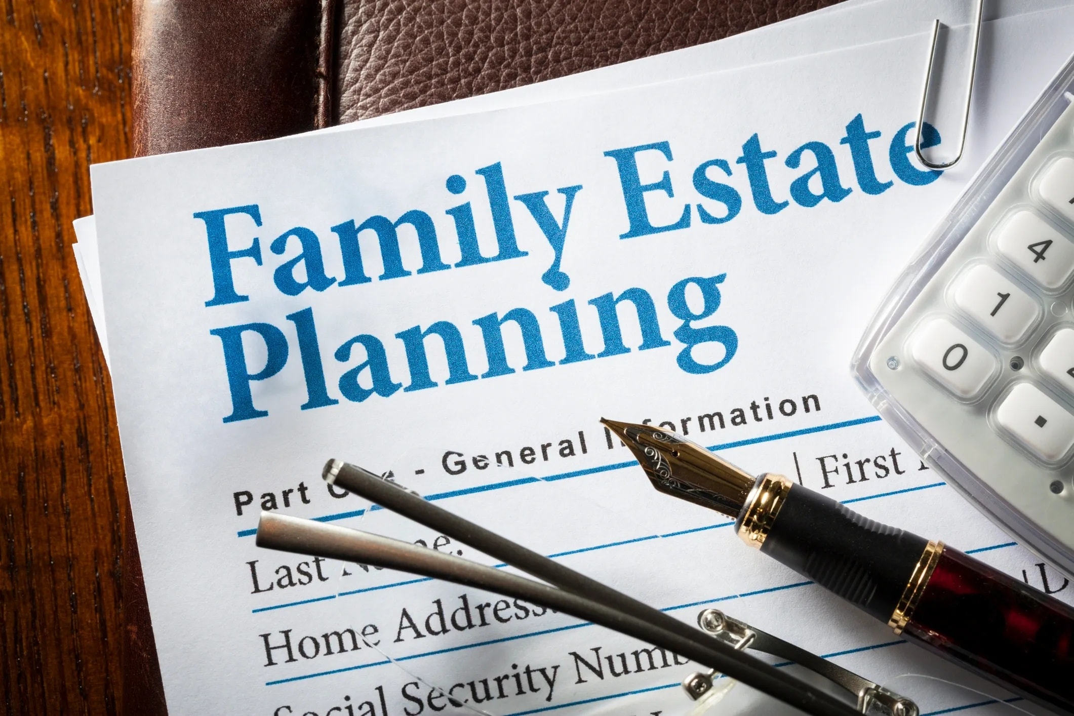 Estate planning documents and attorney signing